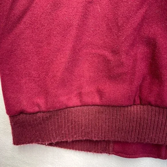 Vintage 80s LL Bean Plaid Lined Wool Bomber Jacket Coat Mens Size Large Red READ - Picture 15 of 16